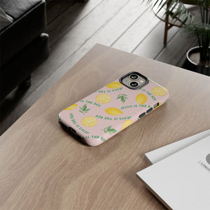 "Jesus Is The Key" Lemon Tough Phone Case – For Samsung, iPhone, & Pixel