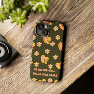 Be Intentional: Guard Your Heart Tough Phone Case – For iPhone, Samsung, & Google Pixel