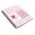 "Be Joyful in Hope" Strawberry & Pink Plaid Spiral Notebook – Ruled Lined