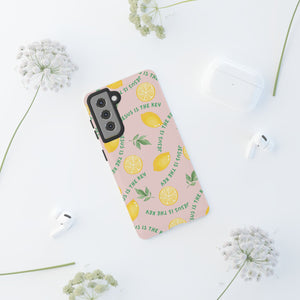 "Jesus Is The Key" Lemon Tough Phone Case – For Samsung, iPhone, & Pixel
