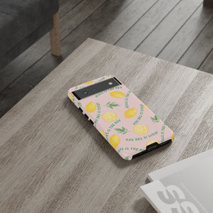 "Jesus Is The Key" Lemon Tough Phone Case – For Samsung, iPhone, & Pixel
