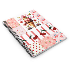 "God's Love Is So Sweet" Ice Cream & Berry Spiral Notebook – Ruled Lined