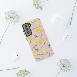 "Jesus Is The Key" Lemon Tough Phone Case – For Samsung, iPhone, & Pixel
