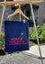Without Me tote bag - Navy Blue