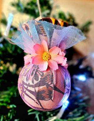 Spring in Winter - Christmas Ornaments - Small Light Pink Flowers