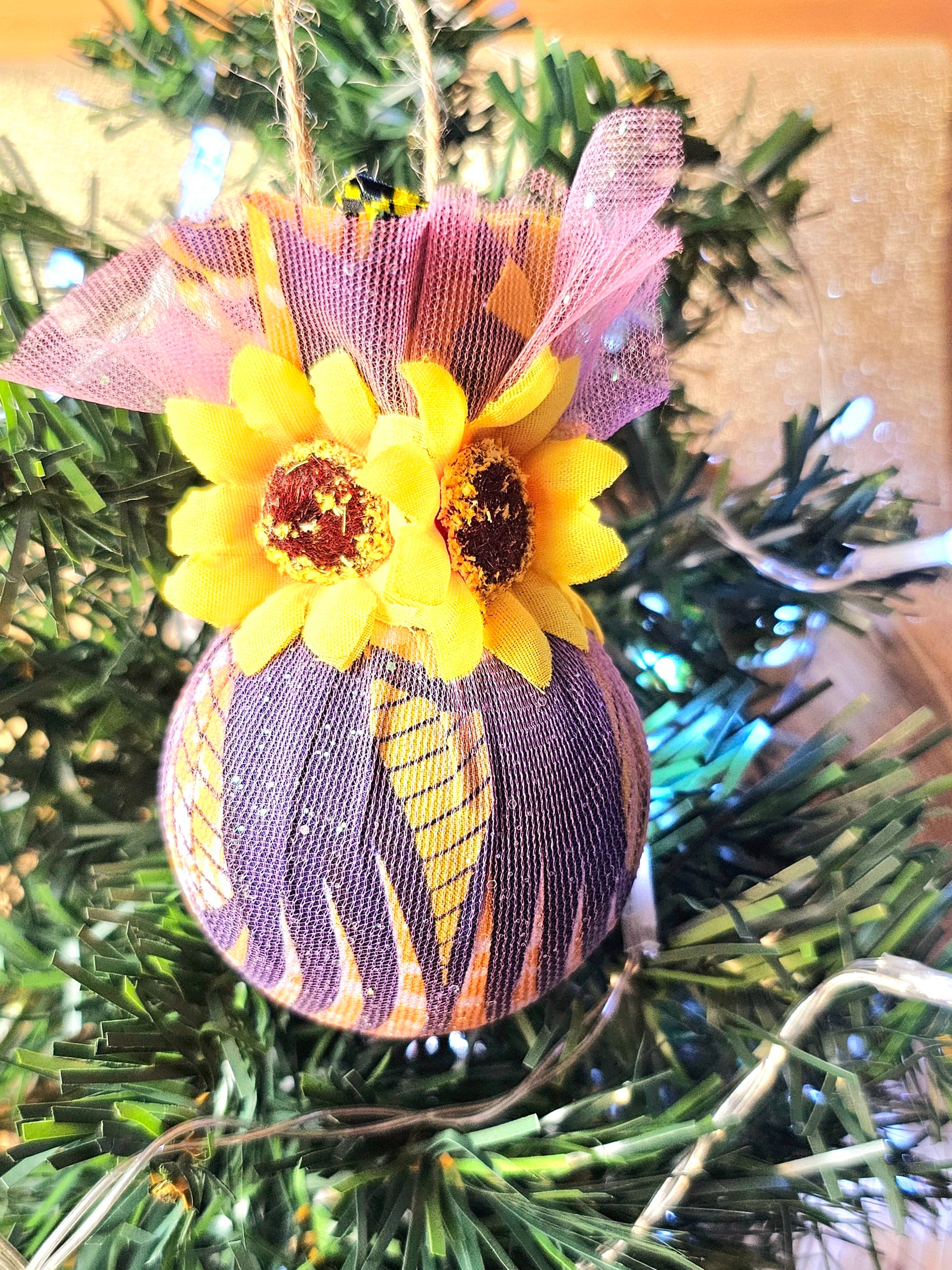 Spring in Winter - Christmas Ornaments - Small Sunflowers