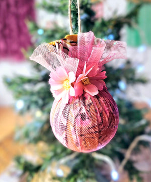 Spring in Winter - Christmas Ornaments - Small Light Pink Flowers