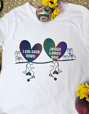 Jesus Loves You - Kid T-shirt in white