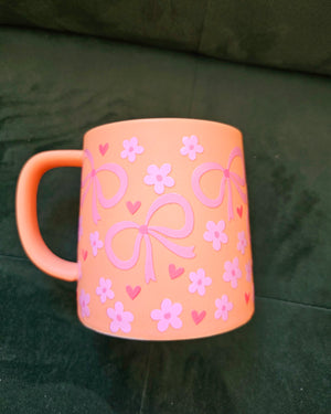 Ceramic Mug - Big Bows & Flowers