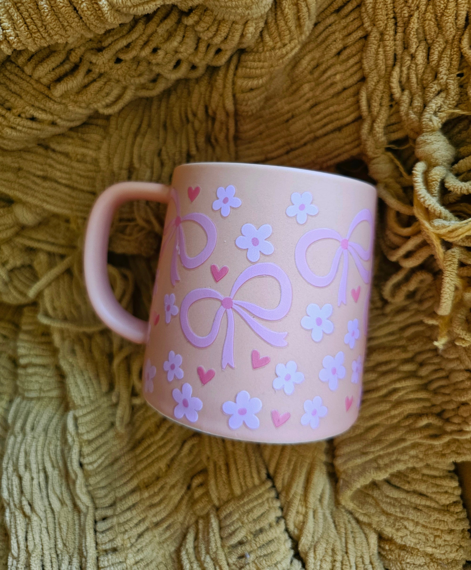 Ceramic Mug - Big Bows & Flowers