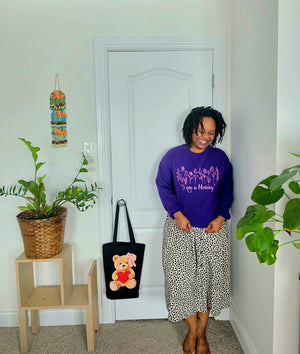 Red Heart Teddy Bear Tote