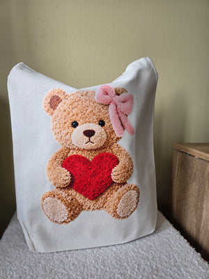 Red Heart Teddy Bear Tote