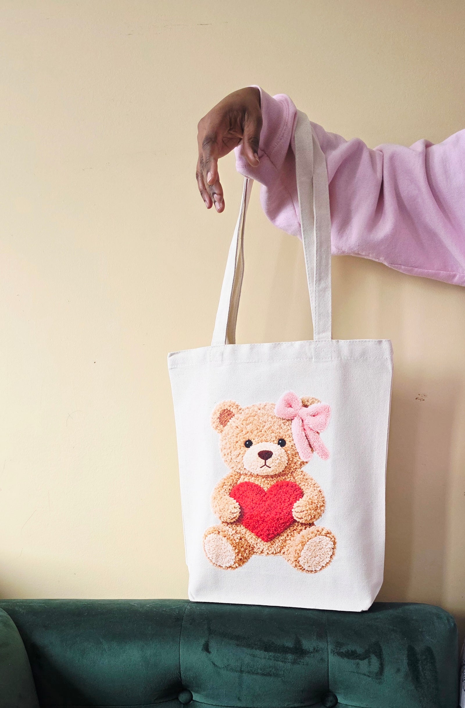 Red Heart Teddy Bear Tote