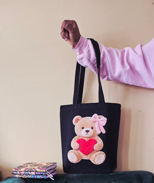 Red Heart Teddy Bear Tote