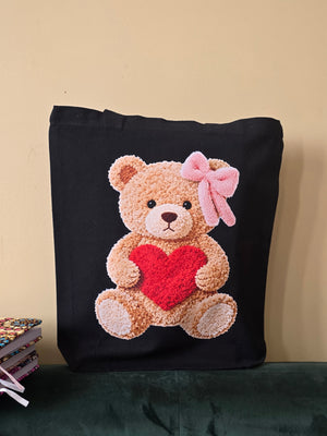 Red Heart Teddy Bear Tote