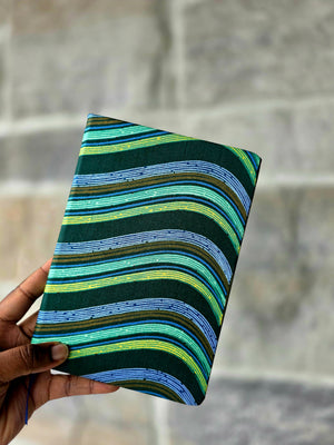 African Fabric Lined Notebook