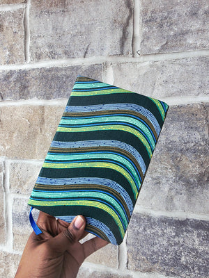 African Fabric Lined Notebook