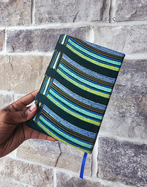 African Fabric Lined Notebook
