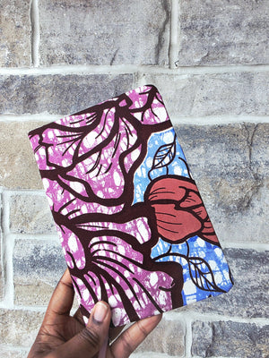 African Fabric Lined Notebook