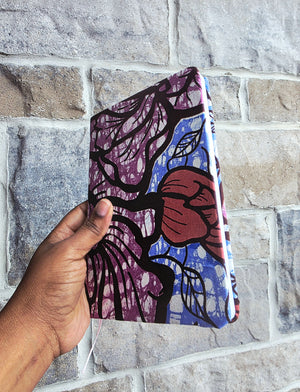 African Fabric Lined Notebook