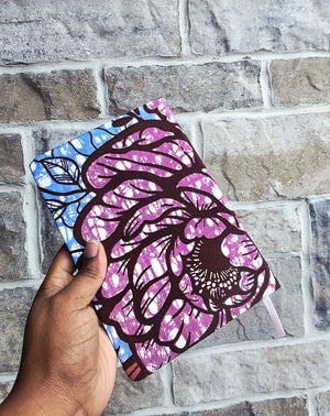 African Fabric Lined Notebook