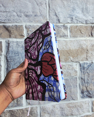 African Fabric Lined Notebook