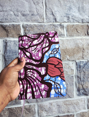African Fabric Lined Notebook