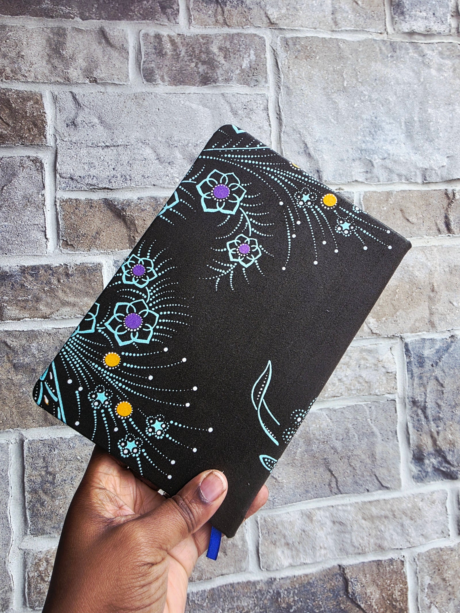 African Fabric Lined Notebook