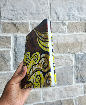 African Fabric Lined Notebook