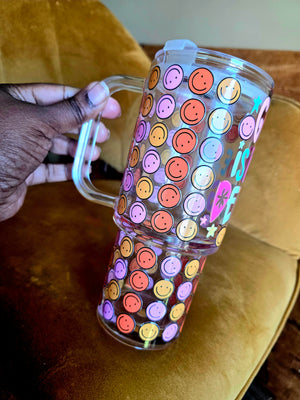 God Is In The Details Glass Tumbler