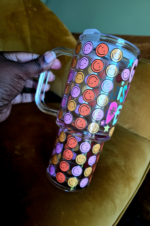 God Is In The Details Glass Tumbler