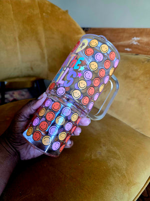 God Is In The Details Glass Tumbler