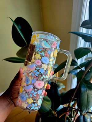 Make Heaven Crowded Glass Tumbler