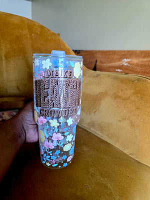 Make Heaven Crowded Glass Tumbler