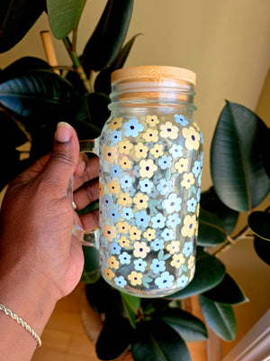 Walking By Faith Glass Tumbler