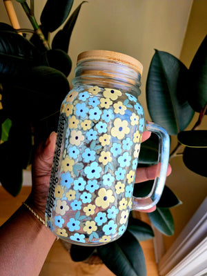 Walking By Faith Glass Tumbler