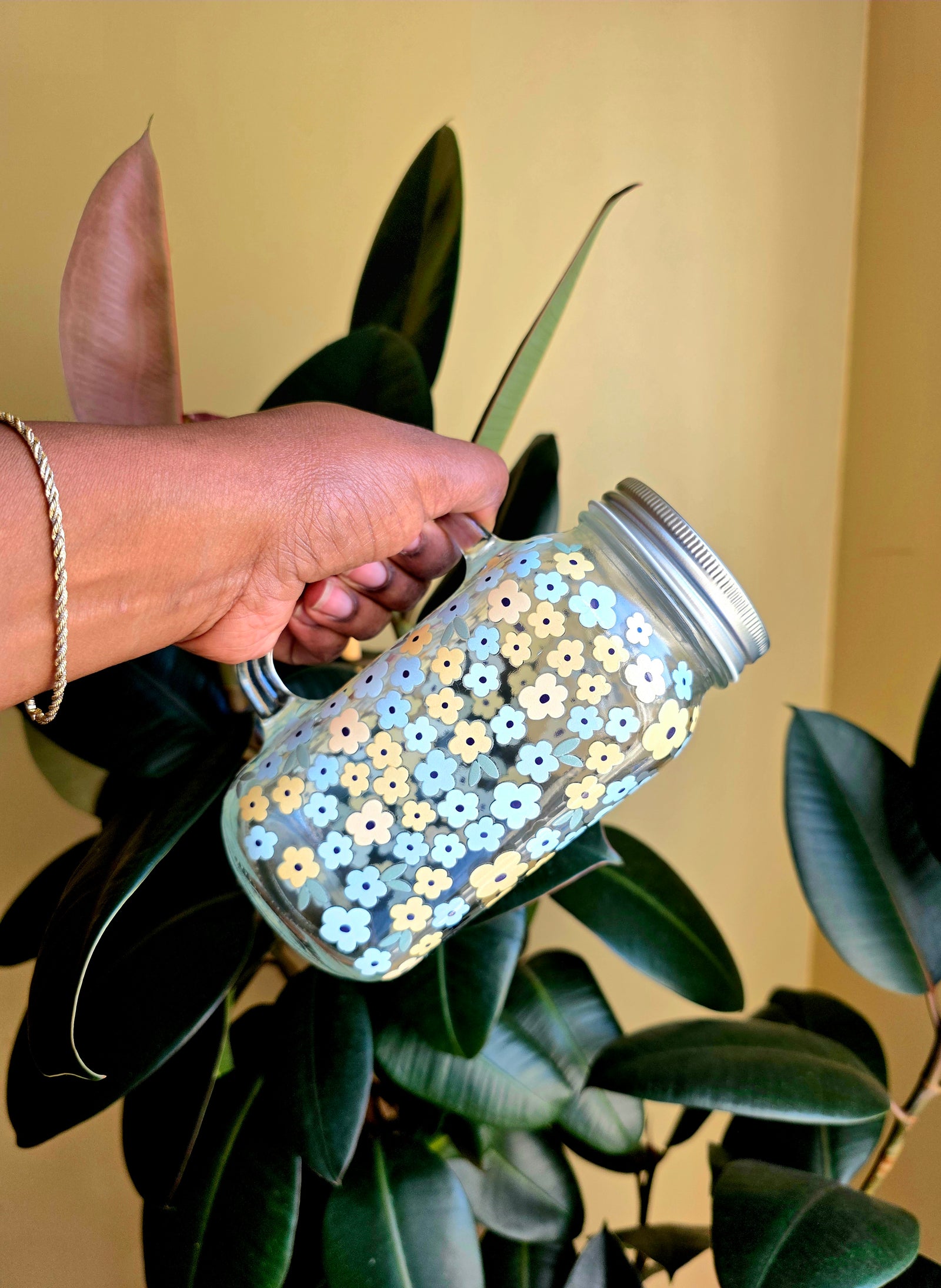 Walking By Faith Glass Tumbler
