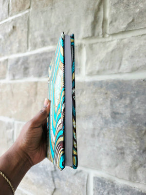 African Fabric Lined Notebook