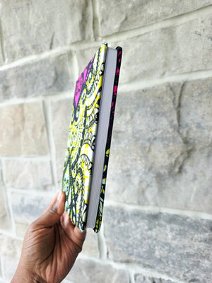 African Fabric Lined Notebook