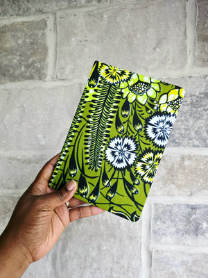African Fabric Lined Notebook