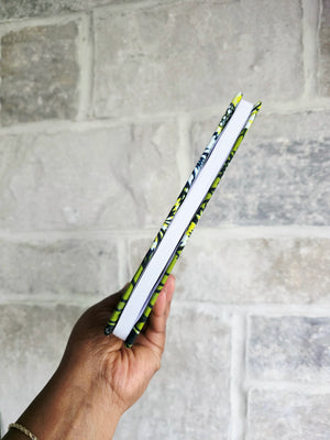 African Fabric Lined Notebook