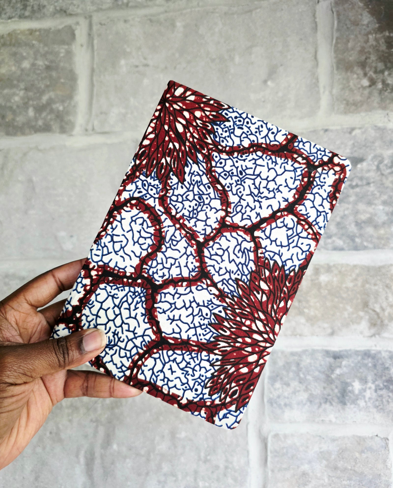African Fabric Lined Notebook