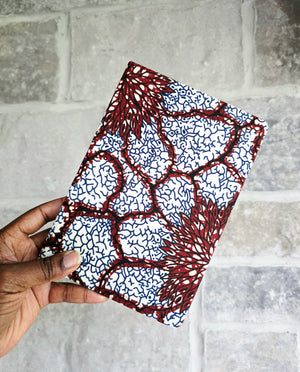 African Fabric Lined Notebook