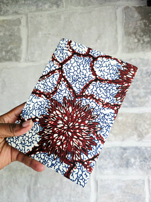 African Fabric Lined Notebook
