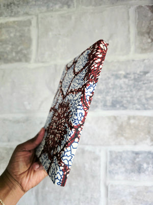 African Fabric Lined Notebook