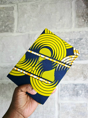 African Fabric Lined Notebook