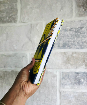 African Fabric Lined Notebook