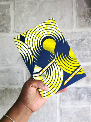 African Fabric Lined Notebook
