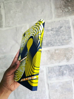 African Fabric Lined Notebook