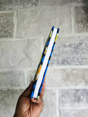 African Fabric Lined Notebook